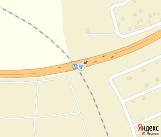 Схема рекламної площини за адресою Киев - Харьков - Довженский пос. Райеленовка  выезд на Киев, Полтаву (к АЗС "WOG" и АЗС"Shell")