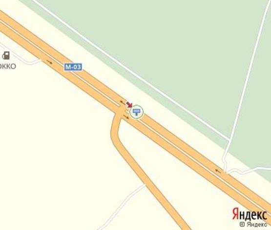 Схема рекламной плоскости по адресу Московский пр. - пов. на Б.Рогань (Ростовская трасса - поворот на Б.Рогань) разделитель выезд из Харькова