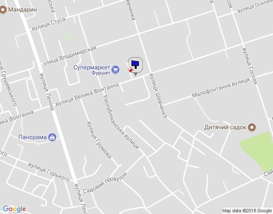 Схема рекламної площини за адресою м. Умань, вул. Велика Фонтанна, 37