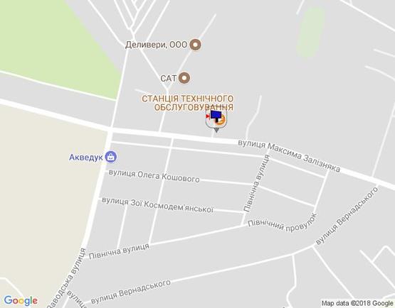 Схема рекламной плоскости по адресу м. Умань, вул. Максима Залізняка, 6