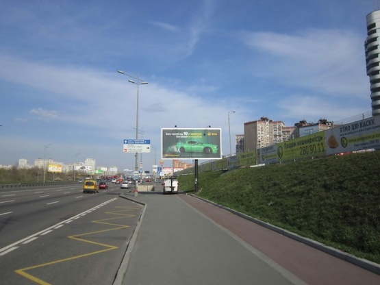 Схема рекламной плоскости по адресу пр.Бажана,16 (ст.м.Позняки, ТЦ Спортмастер)А призма грань-3