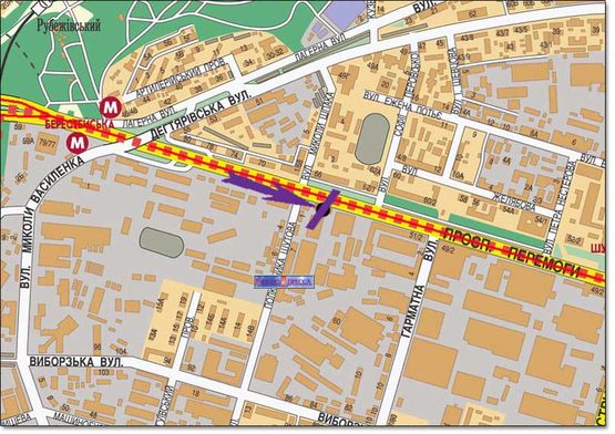 Схема рекламной плоскости по адресу пр.Победы,53 направление в центр (призма) Схема рекламной плоскости по адресу пр.Победы,53 направление в центр (призма)