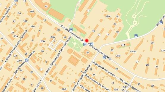 Схема рекламной плоскости по адресу Соломенская ул., 19 Схема рекламной плоскости по адресу Соломенская ул., 19