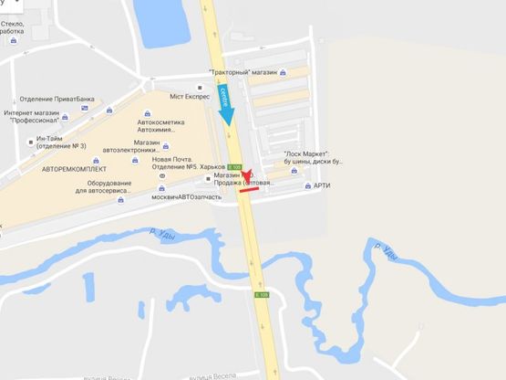 Схема рекламної площини за адресою Окружная дорога (3)_авторынок Лоск, в город Схема рекламної площини за адресою Окружная дорога (3)_авторынок Лоск, в город