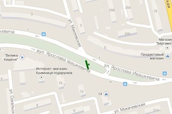 Схема рекламної площини за адресою Ярослава Івашкевича вул., 12 (в напрвл. просп.Правди) Схема рекламної площини за адресою Ярослава Івашкевича вул., 12 (в напрвл. просп.Правди)