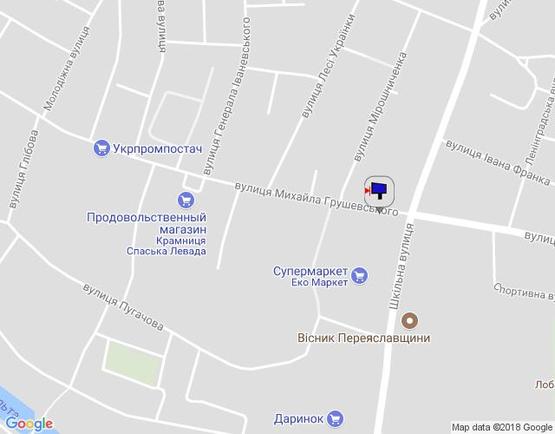 Схема рекламної площини за адресою г. Переяслав-Хмельницкий, ул. Грушевского, напротив 40а Схема рекламної площини за адресою г. Переяслав-Хмельницкий, ул. Грушевского, напротив 40а