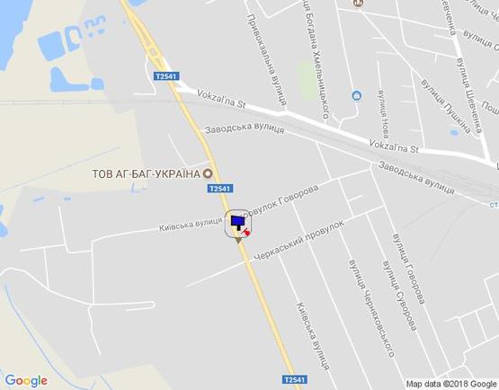 Схема рекламної площини за адресою г. Яготын, ул. Киевская, напротив 5, остановка СПТУ Схема рекламної площини за адресою г. Яготын, ул. Киевская, напротив 5, остановка СПТУ