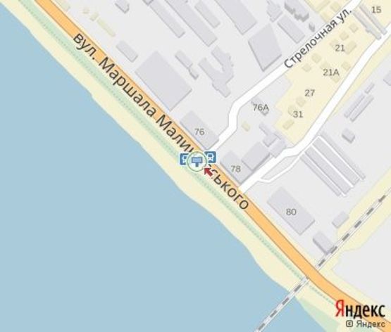 Схема рекламної площини за адресою Маршала Малиновского ул. - ж.м. Солнечный, напротив хлебзавода "Екатерининский" Схема рекламної площини за адресою Маршала Малиновского ул. - ж.м. Солнечный, напротив хлебзавода "Екатерининский"