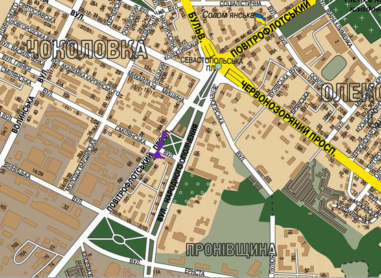 Схема рекламной плоскости по адресу пр.Воздухофлотский/Севастопольская пл.. направление а/п Жуляны