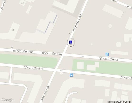 Схема рекламної площини за адресою пр. Леніна - вул. Радянська Схема рекламної площини за адресою пр. Леніна - вул. Радянська