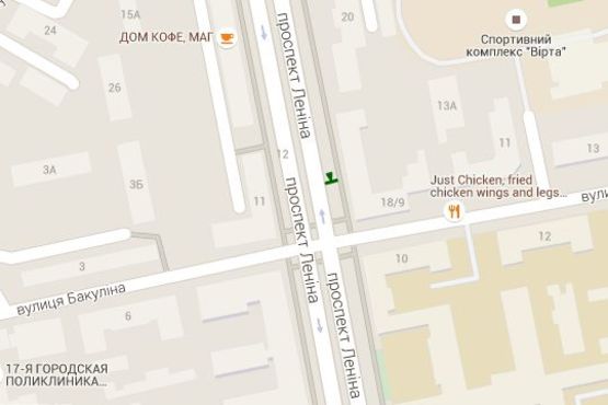 Схема рекламной плоскости по адресу Науки просп. (Леніна просп.), 18/9 - Бакуліна (Дзержинський р-н) вул. Схема рекламной плоскости по адресу Науки просп. (Леніна просп.), 18/9 - Бакуліна (Дзержинський р-н) вул.