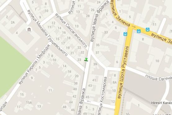 Схема рекламної площини за адресою Івана Франка вул. - Михайла Грушевського вул. (від центру) Схема рекламної площини за адресою Івана Франка вул. - Михайла Грушевського вул. (від центру)