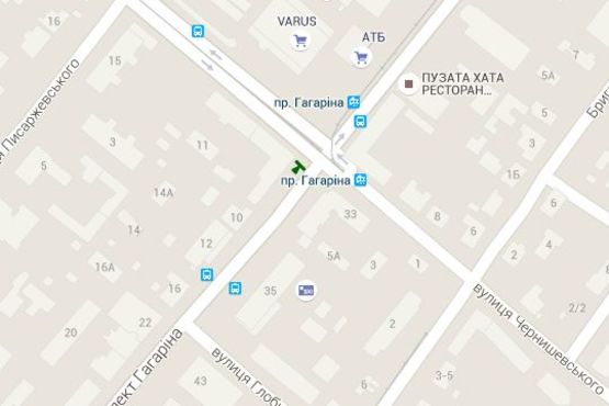 Схема рекламной плоскости по адресу Гагаріна просп. - Чернишевського вул. Схема рекламной плоскости по адресу Гагаріна просп. - Чернишевського вул.