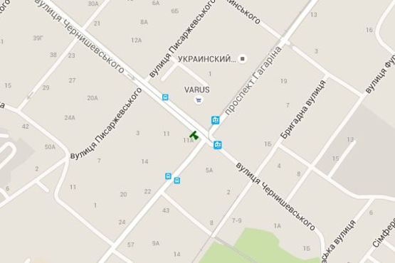 Схема рекламной плоскости по адресу Гагаріна просп. - Чернишевського вул., 11-а Схема рекламной плоскости по адресу Гагаріна просп. - Чернишевського вул., 11-а