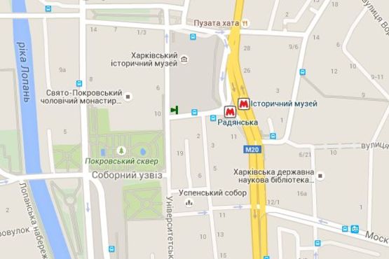 Схема рекламної площини за адресою Конституції пл. - Університетська вул., (зупинка) (B)