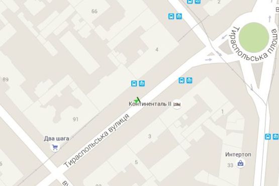 Схема рекламної площини за адресою Тираспольська вул., 4 (остановка)