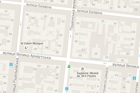 Схема рекламной плоскости по адресу Пушкінська вул., 63 - Велика Арнаутська вул. Схема рекламной плоскости по адресу Пушкінська вул., 63 - Велика Арнаутська вул.