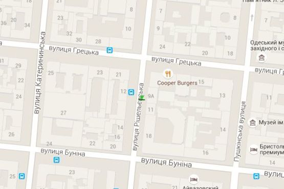 Схема рекламной плоскости по адресу Ришел'євська вул., 9а Схема рекламной плоскости по адресу Ришел'євська вул., 9а