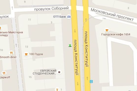 Схема рекламної площини за адресою Конституції пл., 1 (№2) Схема рекламної площини за адресою Конституції пл., 1 (№2)