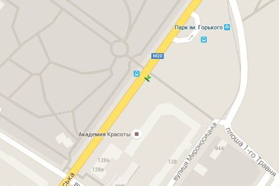 Схема рекламной плоскости по адресу Сумська вул., 128