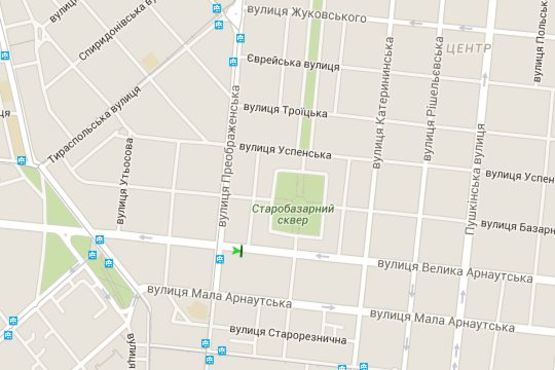 Схема рекламной плоскости по адресу Велика Арнаутська вул., 95 - Успенський пров.