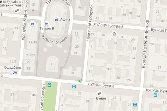 Схема рекламной плоскости по адресу Буніна вул., 30 - Червоний пров.