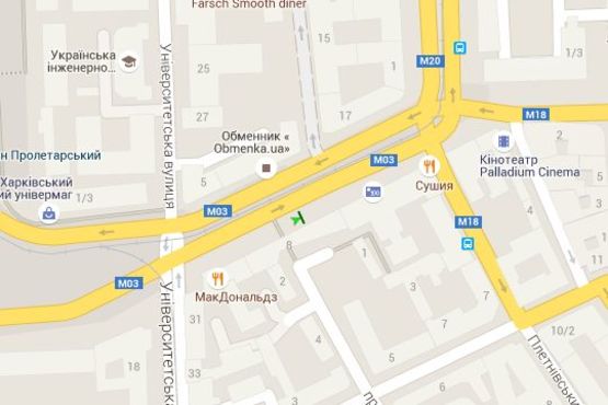 Схема рекламной плоскости по адресу Павлівська пл. (Рози Люксембург пл.), 8 (№2) Схема рекламной плоскости по адресу Павлівська пл. (Рози Люксембург пл.), 8 (№2)