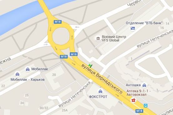 Схема рекламной плоскости по адресу Вернадського вул. - Червоношкільна наб., (№2) Схема рекламной плоскости по адресу Вернадського вул. - Червоношкільна наб., (№2)