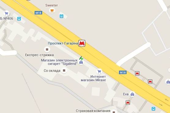 Схема рекламної площини за адресою Вернадського вул. - Гагаріна просп., (№2) Схема рекламної площини за адресою Вернадського вул. - Гагаріна просп., (№2)