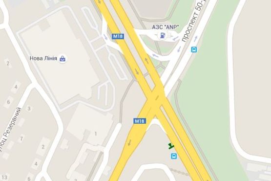 Схема рекламної площини за адресою Гагаріна просп. - Мерефянське шосе, (зупинка)