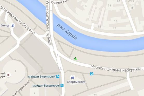 Схема рекламной плоскости по адресу Червоношкільна наб. - Університетська вул. Схема рекламной плоскости по адресу Червоношкільна наб. - Університетська вул.