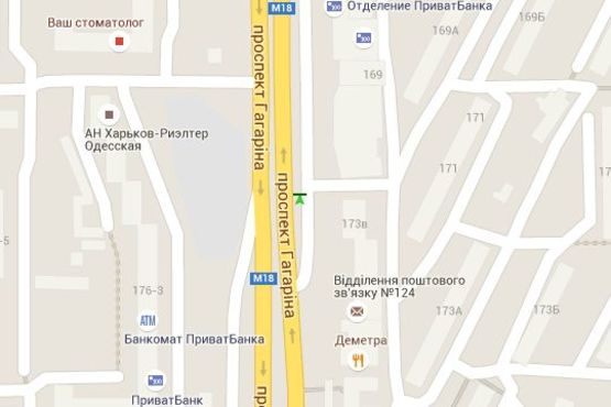 Схема рекламной плоскости по адресу Гагаріна просп., 167/1 (№2) Схема рекламной плоскости по адресу Гагаріна просп., 167/1 (№2)