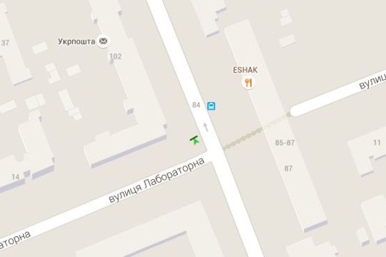 Схема рекламной плоскости по адресу Велика Васильківська вул., 102 (№2) Схема рекламной плоскости по адресу Велика Васильківська вул., 102 (№2)