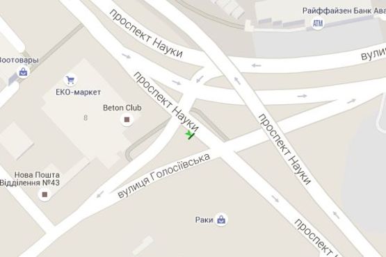 Схема рекламної площини за адресою Науки просп. - Голосіївська вул., (поруч "Екомаркет", "Billa, "Велика Кишеня", "Нова пошта") (№ 1) Схема рекламної площини за адресою Науки просп. - Голосіївська вул., (поруч "Екомаркет", "Billa, "Велика Кишеня", "Нова пошта") (№ 1)