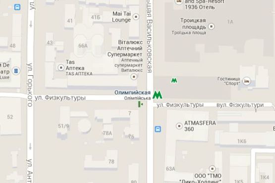 Схема рекламной плоскости по адресу Велика Васильківська вул. - Фізкультури вул., (ТМ "Олімпійський") (№4 - в напр на вул.Горького) Схема рекламной плоскости по адресу Велика Васильківська вул. - Фізкультури вул., (ТМ "Олімпійський") (№4 - в напр на вул.Горького)