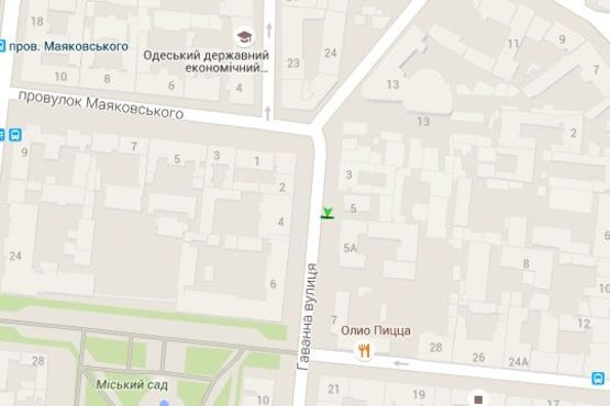 Схема рекламной плоскости по адресу Гаванна вул., 5а