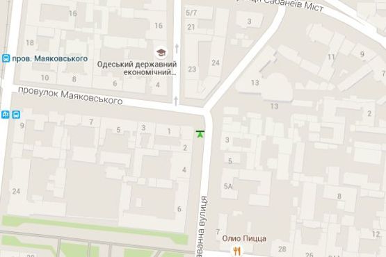 Схема рекламной плоскости по адресу Гаванна вул., 2 - Маяковського пров. Схема рекламной плоскости по адресу Гаванна вул., 2 - Маяковського пров.