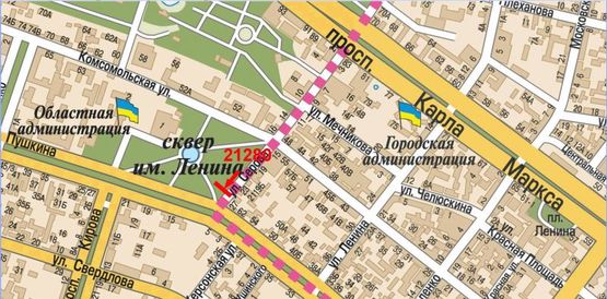 Схема рекламной плоскости по адресу Андрія Фабра вул., 25 Схема рекламной плоскости по адресу Андрія Фабра вул., 25