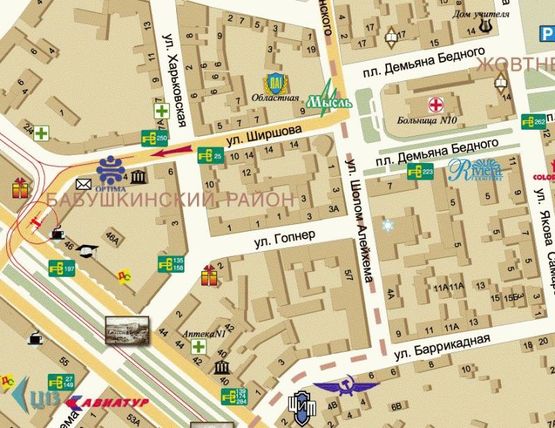 Схема рекламної площини за адресою Дмитра Яворницького просп. - В’ячеслава Липинського вул. (Ширшова вул.) Схема рекламної площини за адресою Дмитра Яворницького просп. - В’ячеслава Липинського вул. (Ширшова вул.)