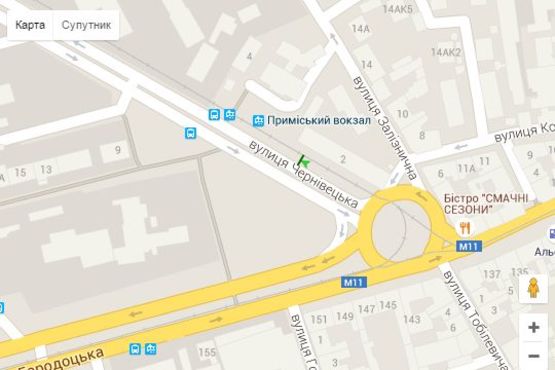 Схема рекламной плоскости по адресу Чернівецька вул. - Городоцька вул., (№3) (к залізн. вокзалу) Схема рекламной плоскости по адресу Чернівецька вул. - Городоцька вул., (№3) (к залізн. вокзалу)