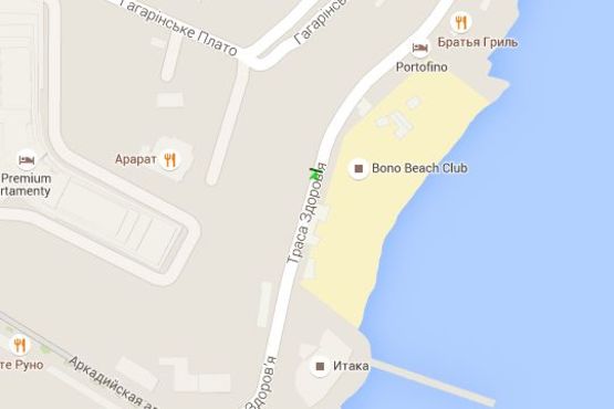 Схема рекламной плоскости по адресу Аркадія, №25 Схема рекламной плоскости по адресу Аркадія, №25