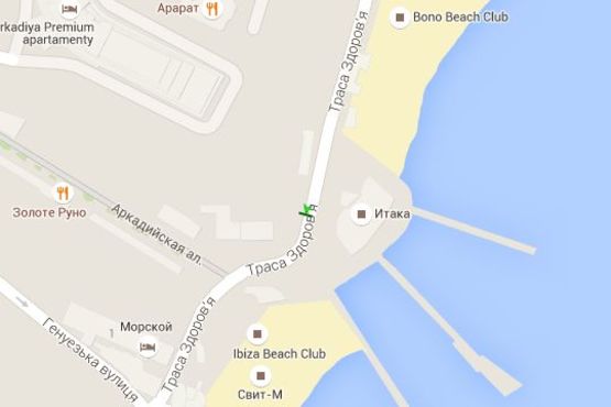 Схема рекламной плоскости по адресу Аркадія, №20 (№2) Схема рекламной плоскости по адресу Аркадія, №20 (№2)