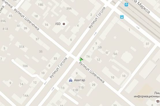 Схема рекламной плоскости по адресу Гоголя вул., 7-а Схема рекламной плоскости по адресу Гоголя вул., 7-а