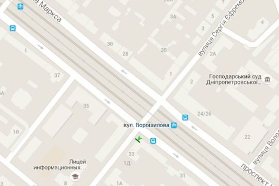 Схема рекламной плоскости по адресу Дмитра Яворницького просп., 33 - Володимира Моссаковського вул. (Клари Цеткін вул.) Схема рекламной плоскости по адресу Дмитра Яворницького просп., 33 - Володимира Моссаковського вул. (Клари Цеткін вул.)