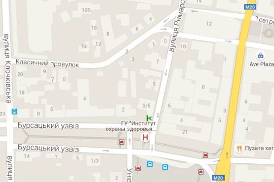 Схема рекламной плоскости по адресу Бурсацький узвіз - Римарська вул. Схема рекламной плоскости по адресу Бурсацький узвіз - Римарська вул.