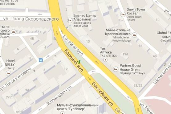 Схема рекламної площини за адресою Басейна вул., 12 на газоні №4 в напр. бульв. Лесі Українки (№1-скролл) Схема рекламної площини за адресою Басейна вул., 12 на газоні №4 в напр. бульв. Лесі Українки (№1-скролл)