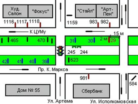 Схема рекламной плоскости по адресу Дмитра Яворницького просп., 40 Схема рекламной плоскости по адресу Дмитра Яворницького просп., 40