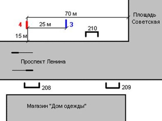 Схема рекламной плоскости по адресу Радянська пл. - Леніна просп., 76 - Червоногвардійська вул. Схема рекламной плоскости по адресу Радянська пл. - Леніна просп., 76 - Червоногвардійська вул.