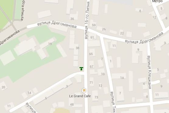 Схема рекламної площини за адресою 16-го Липня вул., 67