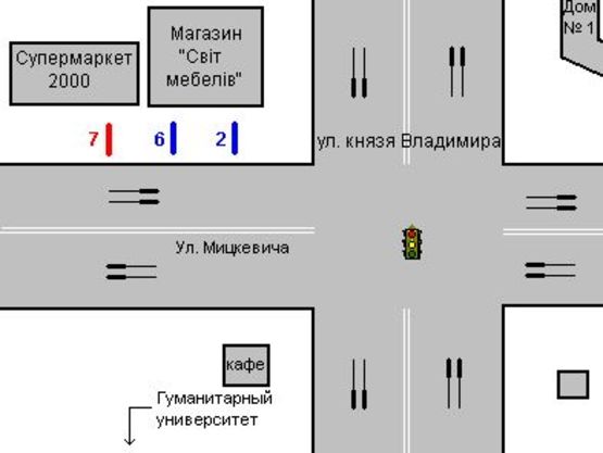 Схема рекламной плоскости по адресу Міцкевича вул., 112